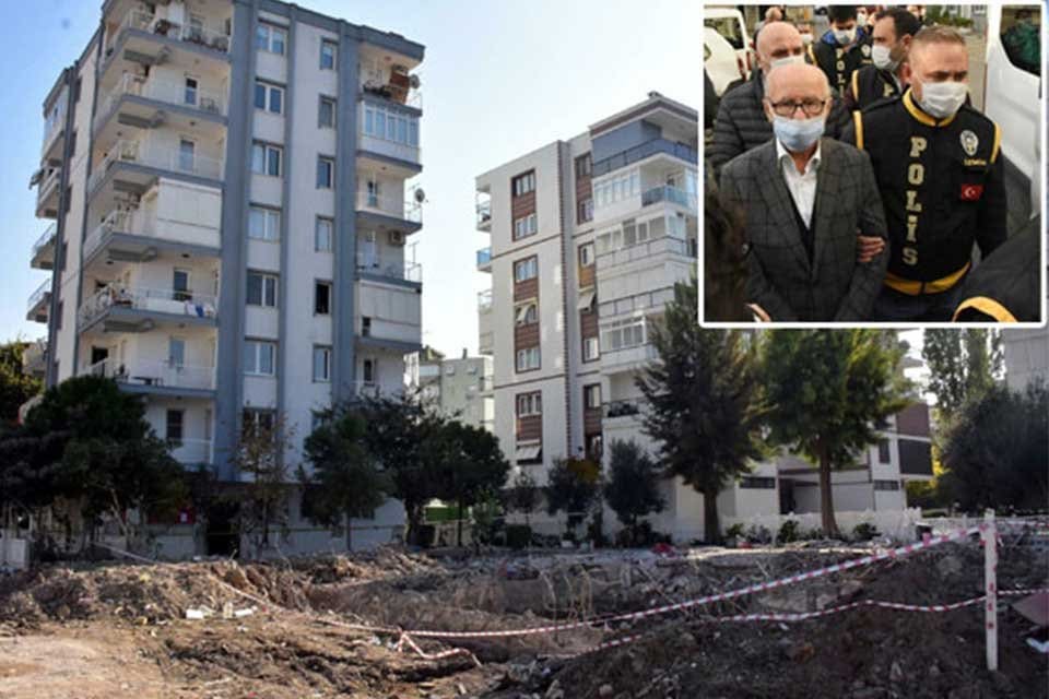 İzmir'de yaşanan 6.6 b&uuml;y&uuml;kl&uuml;ğ&uuml;ndeki depremde 11 kişinin &ouml;ld&uuml;ğ&uuml; Yağcıoğlu Apartmanı