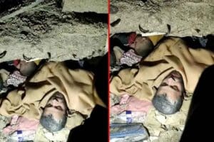 Kahramanmaraş merkezli depremde Hatay&rsquo;da yıkılan binanın enkazında kalan Recep adlı