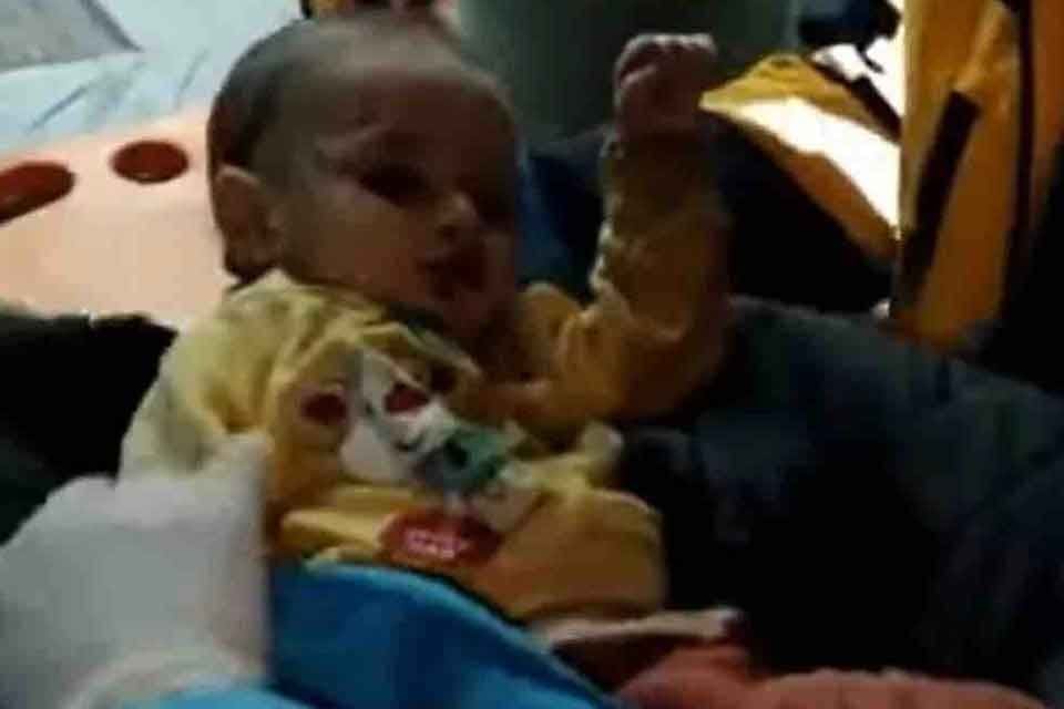 Kahramanmaraş merkezli depremlerde Hatay'da enkaz altında kalan 7 aylık Hamza