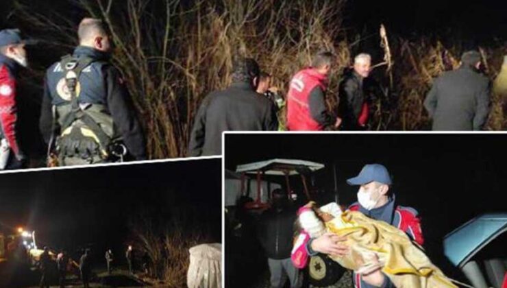 Dere taşınca mahsur kalan 1'i bebek, 4 kişilik aile kurtarıldı