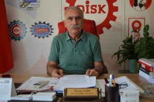 DİSK Ege Bölge Temsilcisi Memiş Sarı, hafta sonu yaşanan Agamemnon