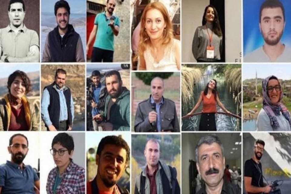 Diyarbakır&rsquo;da 8 g&uuml;nd&uuml;r g&ouml;zaltında tutulan 20&rsquo;si gazeteci 22 kişiden 16'sı