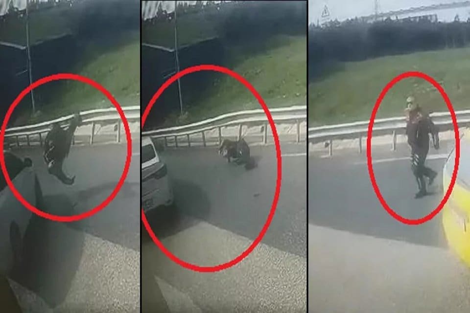 Bursa&rsquo;da &lsquo;dur&rsquo; ihtarına uymayan Adem S. (37) otomobiliyle, polis memuru
