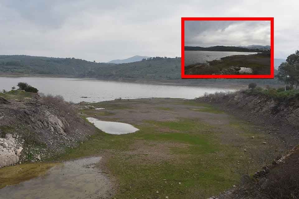 Muğla'nın d&uuml;nyaca &uuml;nl&uuml; turistik il&ccedil;esi Bodrum'u besleyen Mumcular Barajı'nda su