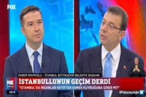 İBB Başkanı Ekrem İmamoğlu, FOX TV'de İlker Karag&ouml;z'&uuml;n sunduğu &Ccedil;alar
