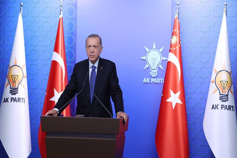 Cumhurbaşkanı Recep Tayyip Erdoğan, partisinin genel merkezinde düzenlenen toplantıda, partisinin