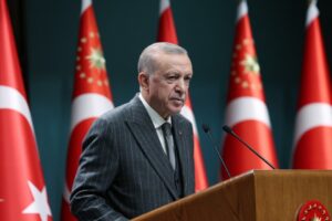 Cumhurbaşkanı Erdoğan, Türkiye Yüzyılı Tanıtım Toplantısı'nda konuşuyor. Türkiye Yüzyılı vizyonunun