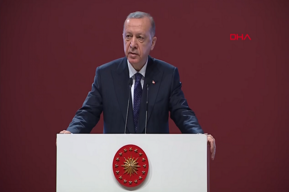 Cumhurbaşkanı Recep Tayyip Erdoğan, Demokrasi ve Özgürlükler Adası'nda düzenlenen Türk