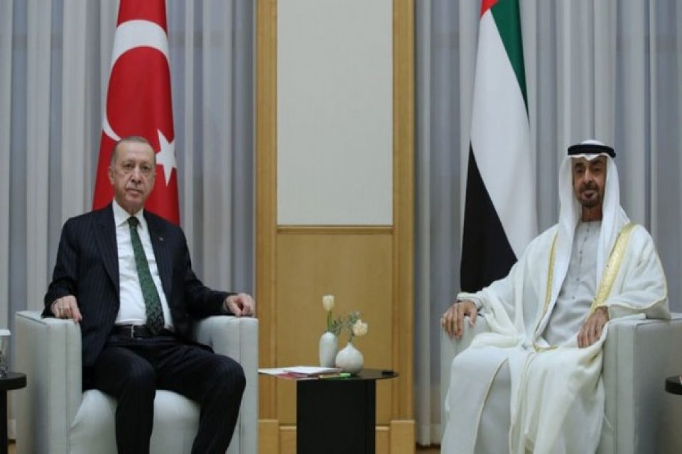 Cumhurbaşkanı Erdoğan, Birleşik Arap Emirlikleri Devlet Başkanı Şeyh Muhammed bin