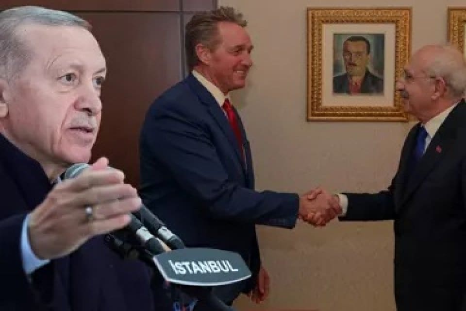 Cumhurbaşkanı Recep Tayyip Erdoğan, Amerika Birleşik Devletleri B&uuml;y&uuml;kel&ccedil;isi Jeff Flake'in
