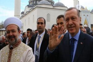 Cumhurbaşkanı Recep Tayyip Erdoğan, &Ccedil;amlıca Camii i&ccedil;inden vatandaşlara hitap etti.