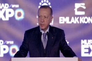 M&Uuml;SİAD EXPO fuarına katılan Cumhurbaşkanı Erdoğan, Rusya Devlet Başkanı Putin