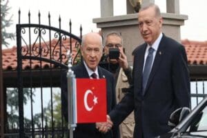 Cumhurbaşkanı Recep Tayyip Erdoğan, şu dakikalarda MHP Lideri Devlet Bah&ccedil;eli