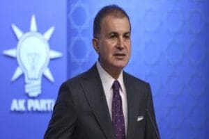 AK Parti Genel Başkan Yardımcısı ve Parti S&ouml;zc&uuml;s&uuml; &Ouml;mer &Ccedil;elik,