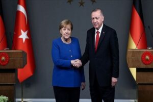 Cumhurbaşkanı Erdoğan, Almanya Başbakanı Merkel'le videokonferans yöntemiyle görüştü. Türkiye-Almanya iş