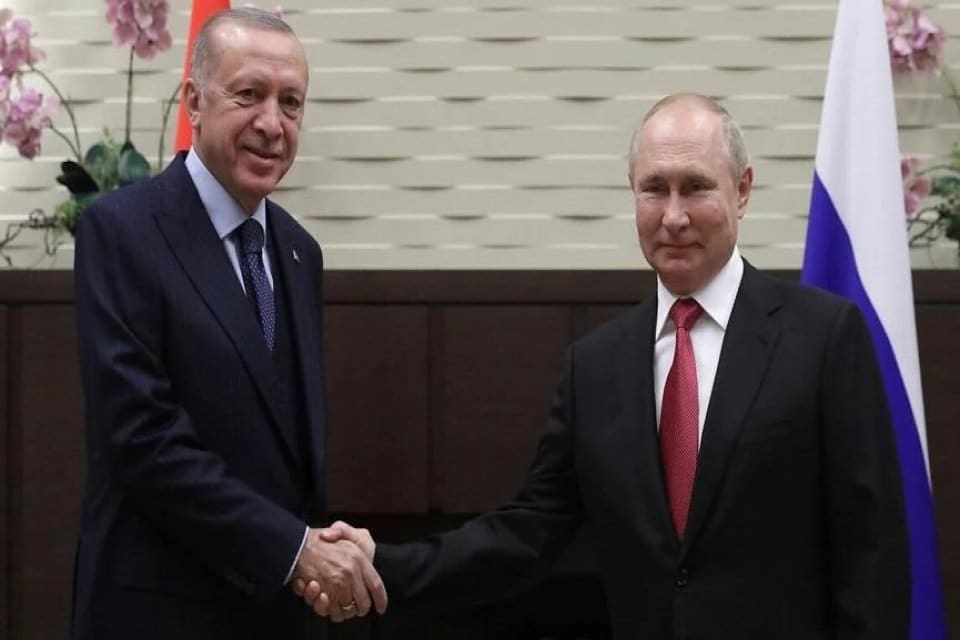Cumhurbaşkanı Recep Tayyip Erdoğan, Rusya Devlet Başkanı Vladimir Putin ile
