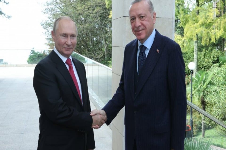 Cumhurbaşkanı Erdoğan, Rusya Devlet Başkanı Vladimir Putin ile Devlet Başkanlığı