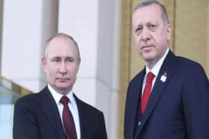 Cumhurbaşkanı Recep Tayyip Erdoğan, Rusya Devlet Başkanı Vladimir Putin ile