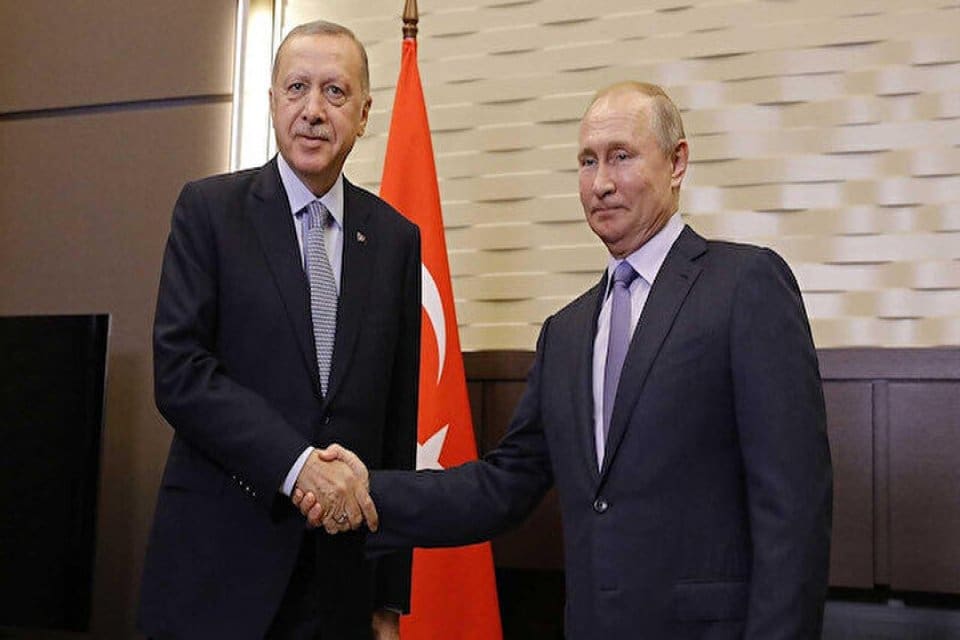 Cumhurbaşkanı Recep Tayyip Erdoğan, Rusya Devlet Başkanı Vladimir Putin ile