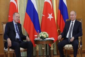 Cumhurbaşkanı Recep Tayyip Erdoğan, Rusya Devlet Başkanı Vladimir Putin ile