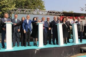 İzmir'de Cumhurbaşkanı Recep Tayyip Erdoğan'ın video konferansla katılımıyla ger&ccedil;ekleşen t&ouml;rende,