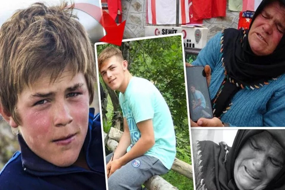 Trabzon'un Ma&ccedil;ka il&ccedil;esinde PKK'lı ter&ouml;ristlerce a&ccedil;ılan ateşte şehit olan Eren