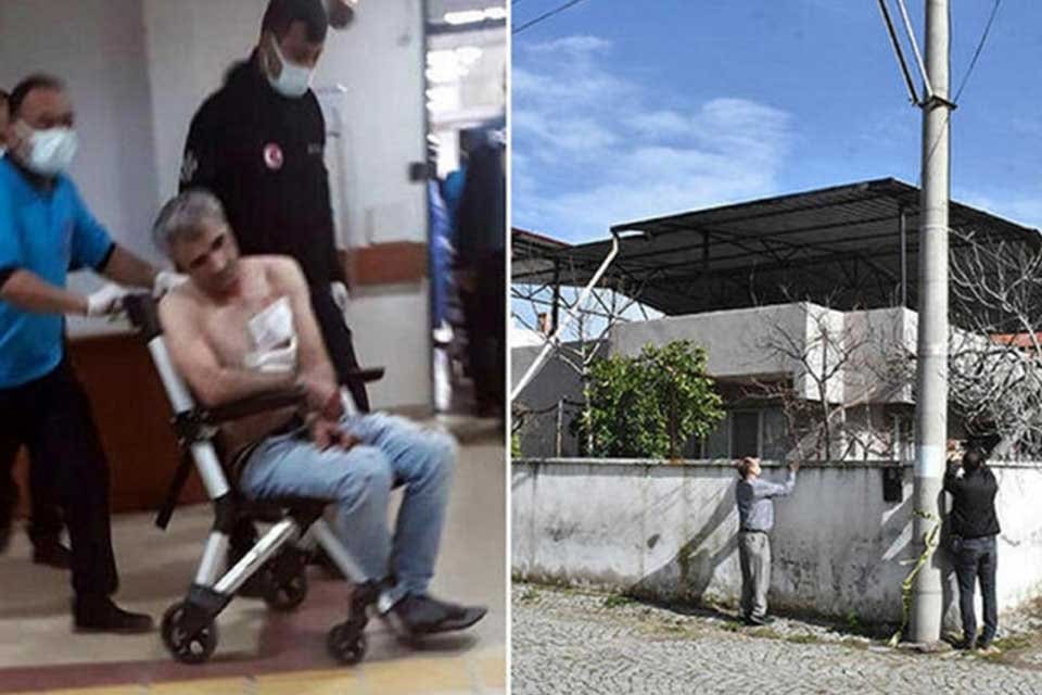 İZMİR'in Bergama il&ccedil;esinde eşi Saime &Uuml;z&uuml;m'&uuml; (40) bı&ccedil;aklayarak &ouml;ld&uuml;r&uuml;p, &ccedil;ocukları