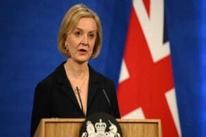 İngiltere'nin istifa eden eski Başbakanı Liz Truss'ın kişisel cep telefonunun