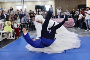 Her ikisi de judo antren&ouml;r&uuml; olan Talha Enes Arıoğlu (23)