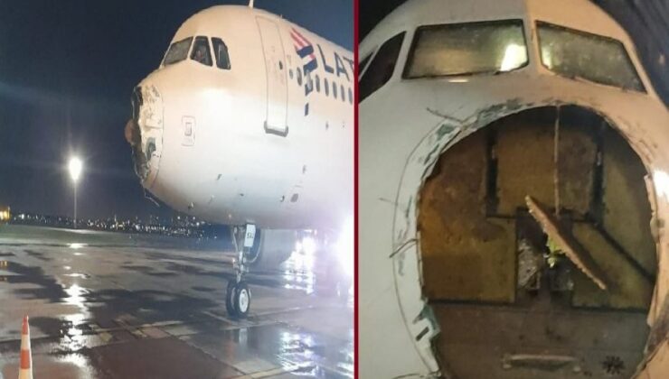 Facianın eşiğinden dönüldü: Yolcu uçağı ağır hasar aldı!