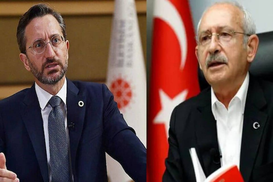 İletişim Başkanı&nbsp;Fahrettin Altun, Millet İttifakı'nın Cumhurbaşkanı Adayı&nbsp;Kemal Kılı&ccedil;daroğlu'nun kendisi hakkındaki