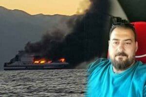 İtalya a&ccedil;ıklarındaki feribot yangınında kaybolan TIR şof&ouml;r&uuml; Mehmet &Ccedil;akır'dan (42),