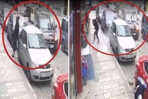 İzmir'de&nbsp;şiddetli lodos nedeniyle tadilatta olduğu i&ccedil;in kapalı olan 4 katlı