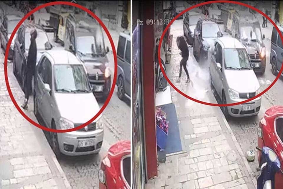 İzmir'de&nbsp;şiddetli lodos nedeniyle tadilatta olduğu i&ccedil;in kapalı olan 4 katlı