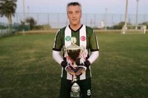 Ege B&ouml;lgesi Masterlar Futbol Federasyonu Ligi'nin final ma&ccedil;ında veteran kaleci