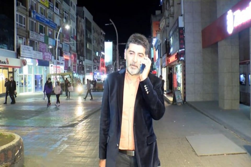 Gazeteci Levent G&uuml;ltekin'in bir televizyon programına katılmak i&ccedil;in gittiği İstanbul