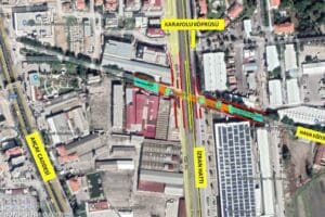 İzmir B&uuml;y&uuml;kşehir Belediyesi Gaziemir&rsquo;de trafik yoğunluğunu azaltacak &uuml;st ge&ccedil;it inşaatı