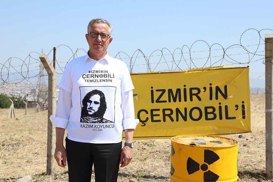 İzmir&rsquo;in &Ccedil;ernobil&rsquo;i olarak bilinen Gaziemir&rsquo;deki n&uuml;kleer atıkların yol a&ccedil;tığı toprak,