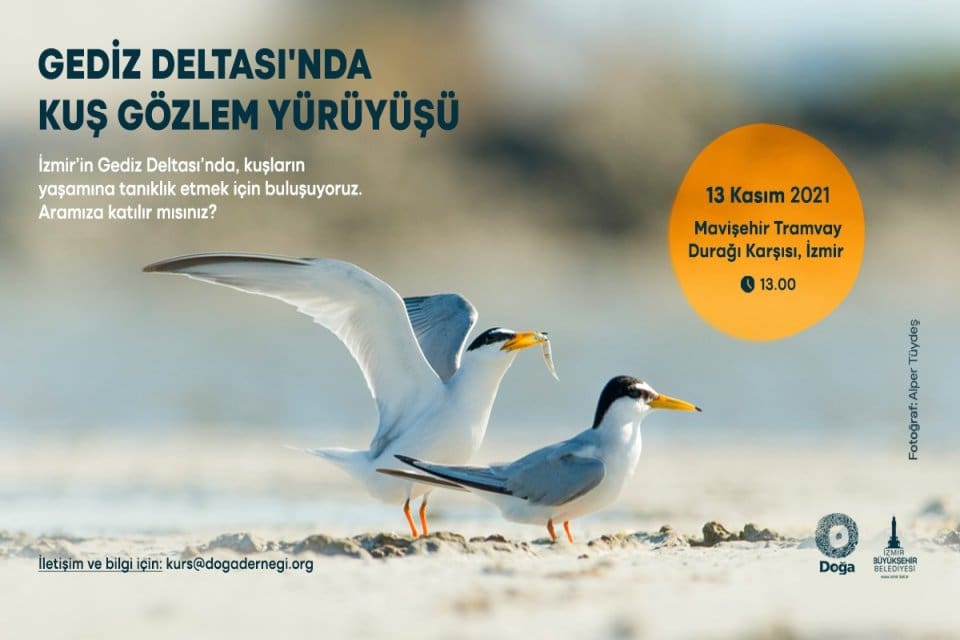 İzmir B&uuml;y&uuml;kşehir Belediyesi ve Doğa Derneği&rsquo;nin işbirliğiyle 13 Kasım saat