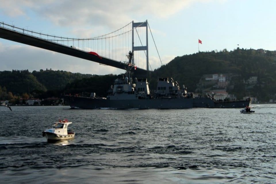 ABD Donanması&rsquo;nın 6. Filosuna ait DDG78 Borda numaralı &lsquo;USS Porter&rsquo;