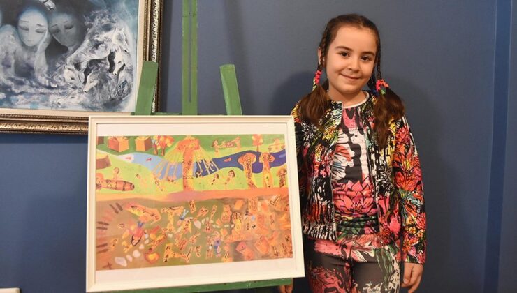 Göbeklitepe'yi resmeden 10 yaşındaki Lara'ya Japonya'dan ödül