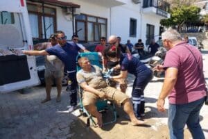 Muğla'nın Dat&ccedil;a il&ccedil;esinde, patlayan su borusunun tamiri sırasında meydana gelen