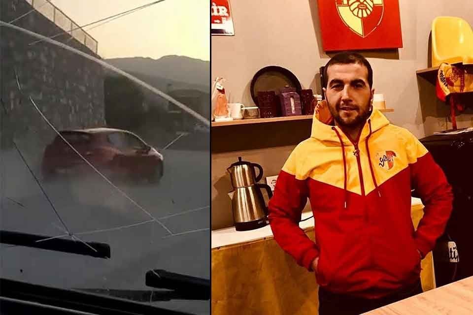 İZMİR'in Karaburun ilçesinde, yolun karşısına geçmeye çalışan, Göztepe taraftarı Barış