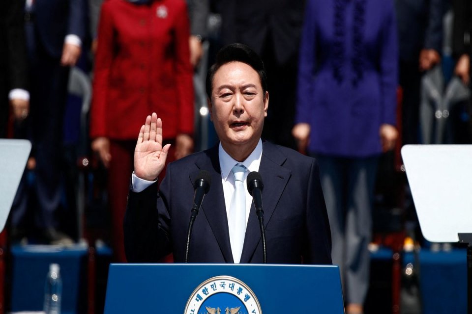 G&uuml;ney Kore'de mart ayında Devlet Başkanlığına se&ccedil;ilen Yoon Suk-yeol, yemin
