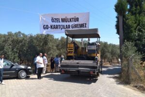 Güzelbahçe Yelki Mahallesi’inde tarım alanına yapılmak istenen go-kart pisti projesine