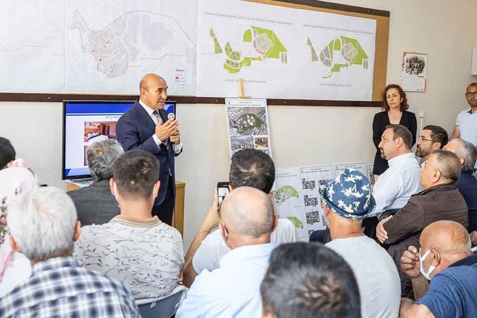 İzmir B&uuml;y&uuml;kşehir Belediye Başkanı Tun&ccedil; Soyer, &Ccedil;iğli G&uuml;zeltepe Kentsel D&ouml;n&uuml;ş&uuml;m