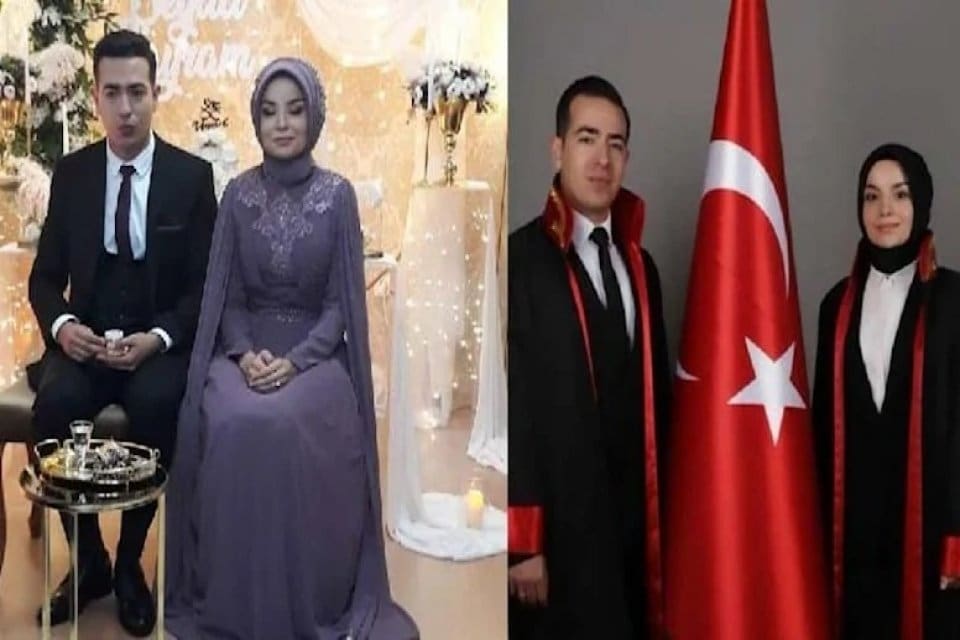 Karamanmaraş&rsquo;ın Elbistan il&ccedil;esinde, depremde yıkılan binanın altında kalan hakim &ccedil;ift