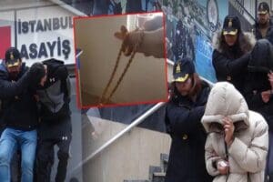 Depremlerde Hatay Antakya'da yıkılan bir kuyumcu d&uuml;kkanındaki altınları &ccedil;alan 2'si