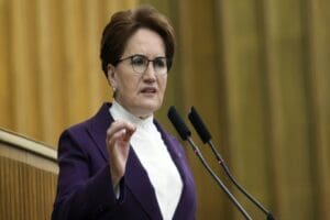 İYİ Parti lideri Meral Akşener, CHP'li G&uuml;rsel Tekin'in "HDP'ye bakanlık"
