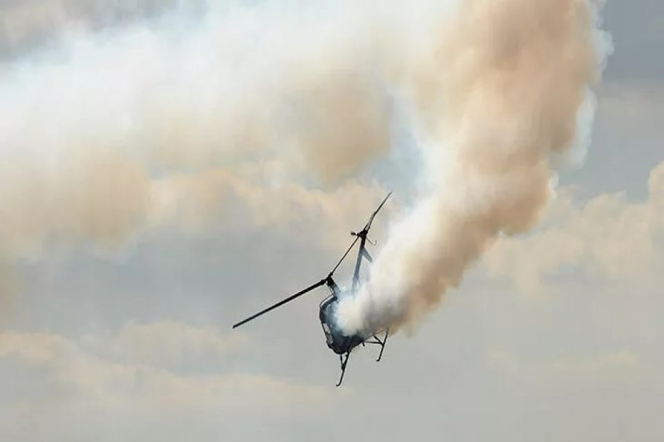 Norve&ccedil;'in&nbsp;Verdal&nbsp;b&ouml;lgesinde olumsuz hava koşullarından dolayı iniş yapamayarak d&uuml;şen helikopterde, 2